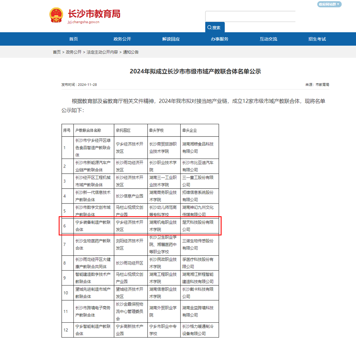 产教融合新标杆 长沙市市域产教联合体项目获批立项，教育科技赋能技术开发新篇章